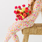 Summer Blooms Small Ribbed Two-Piece Set