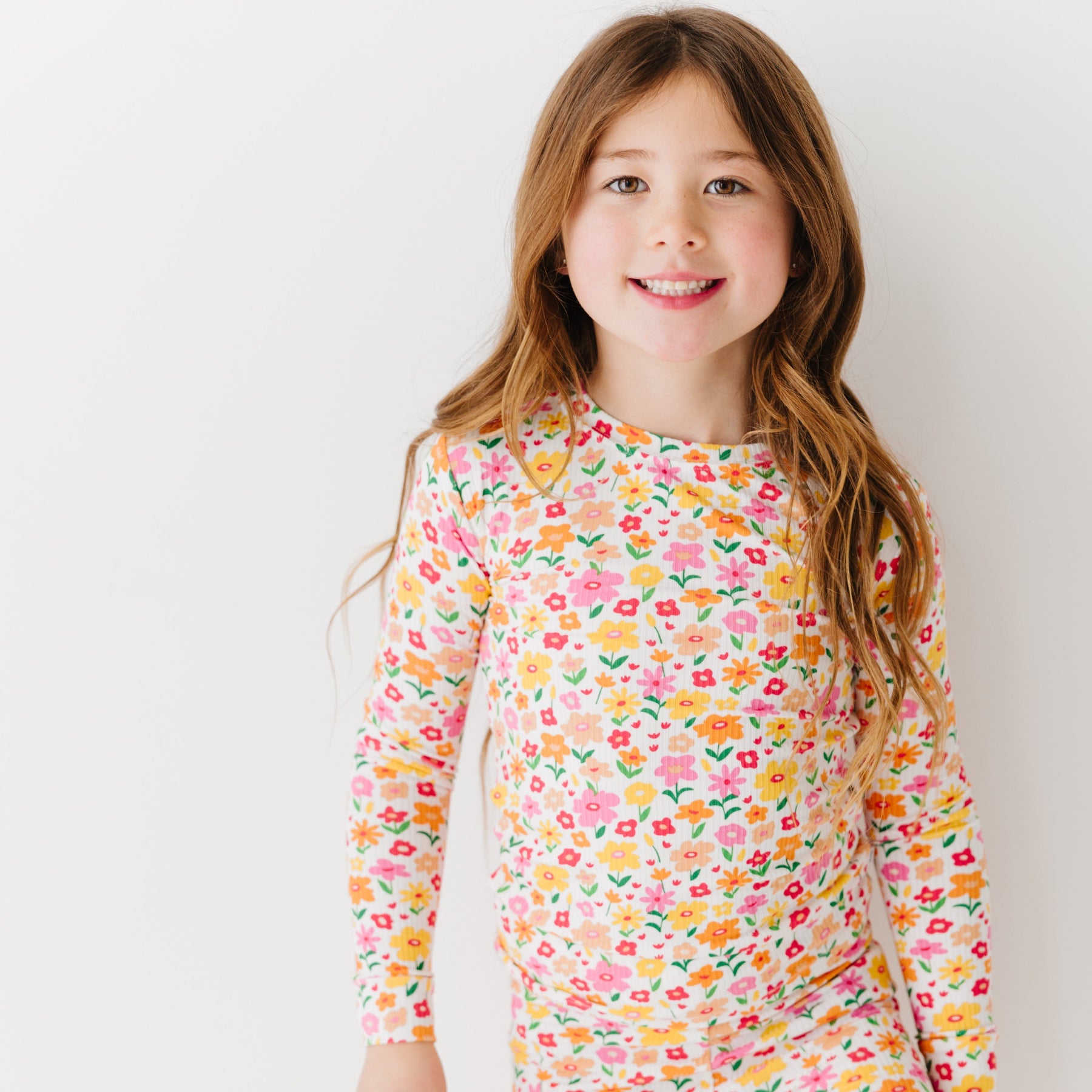 Summer Blooms Small Ribbed Two-Piece Set