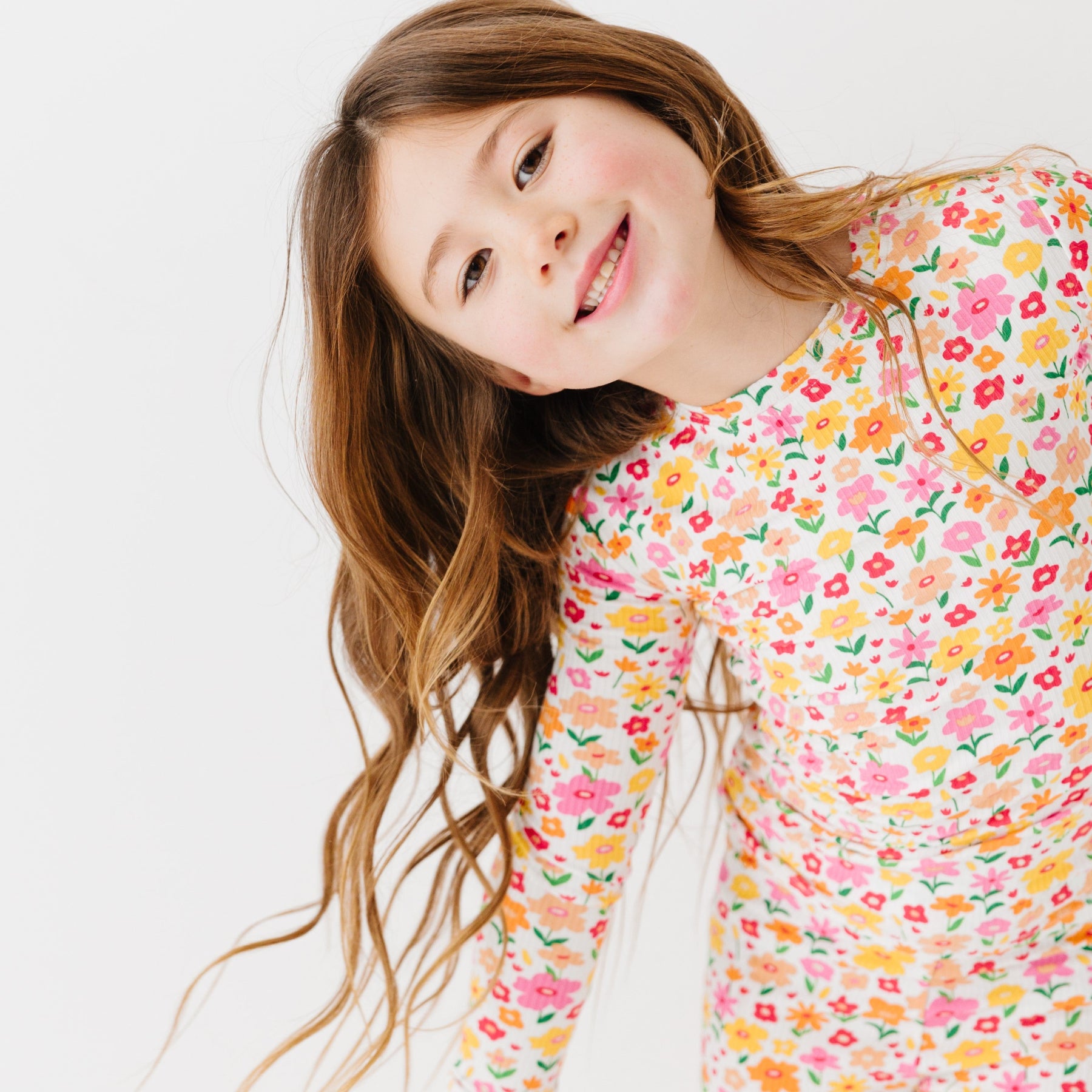 Summer Blooms Small Ribbed Two-Piece Set