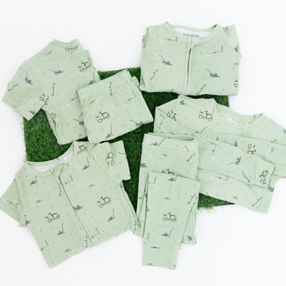 Lawn Mowers Small Ribbed Zip Romper