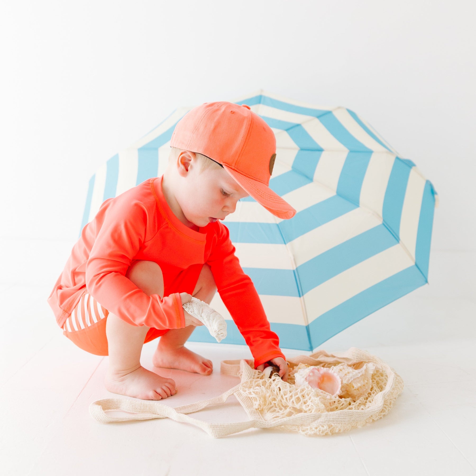Neon Coral Rash Guard