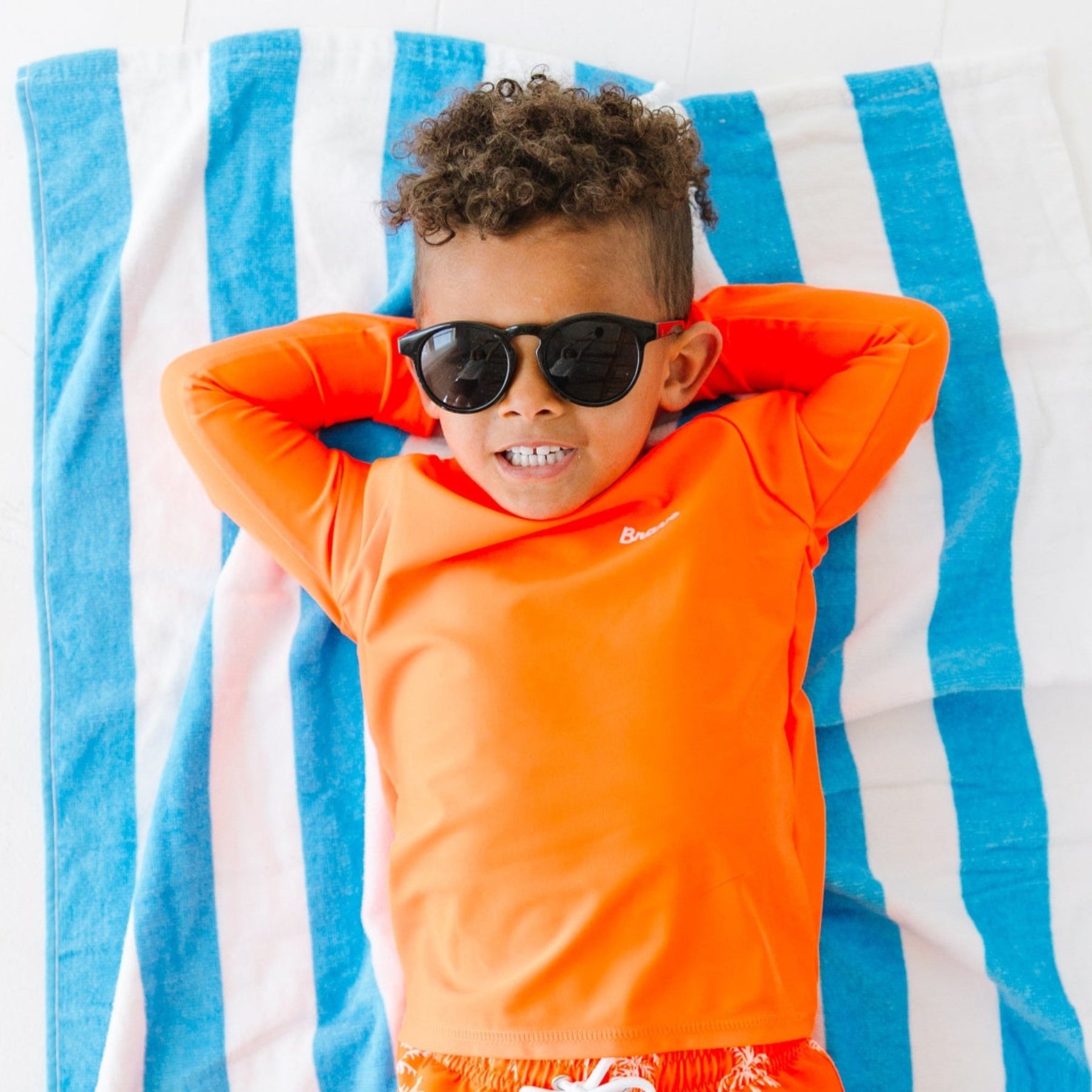 Neon Orange Rash Guard