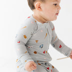 Sports Zone Small Ribbed Zip Romper