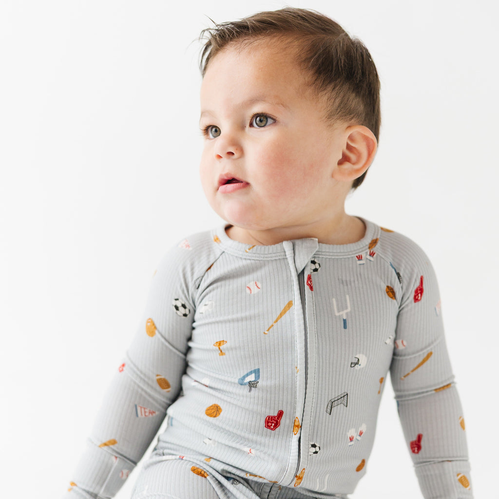 Sports Zone Small Ribbed Zip Romper