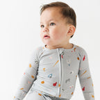 Sports Zone Small Ribbed Zip Romper