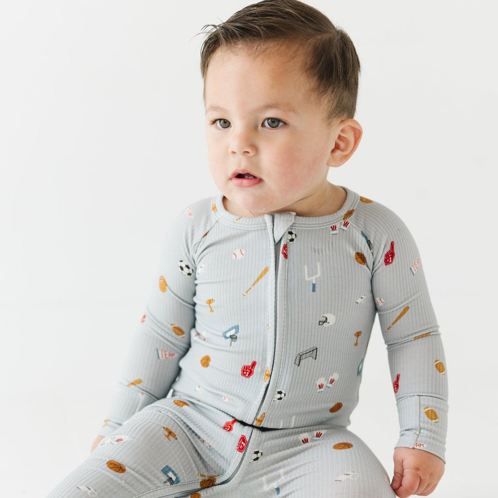 Sports Zone Small Ribbed Zip Romper