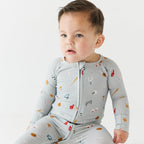 Sports Zone Small Ribbed Zip Romper