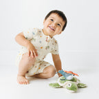 Beach Days Small Ribbed Summer Zip Romper