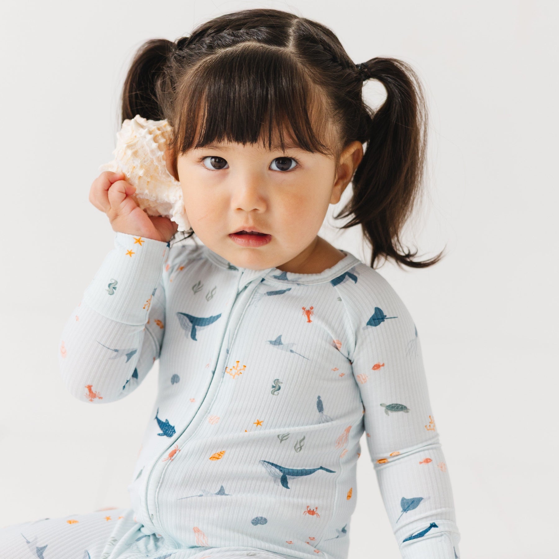 Under The Sea Small Ribbed Zip Romper