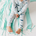 Under The Sea Small Ribbed Zip Romper