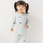 Under The Sea Small Ribbed Zip Romper