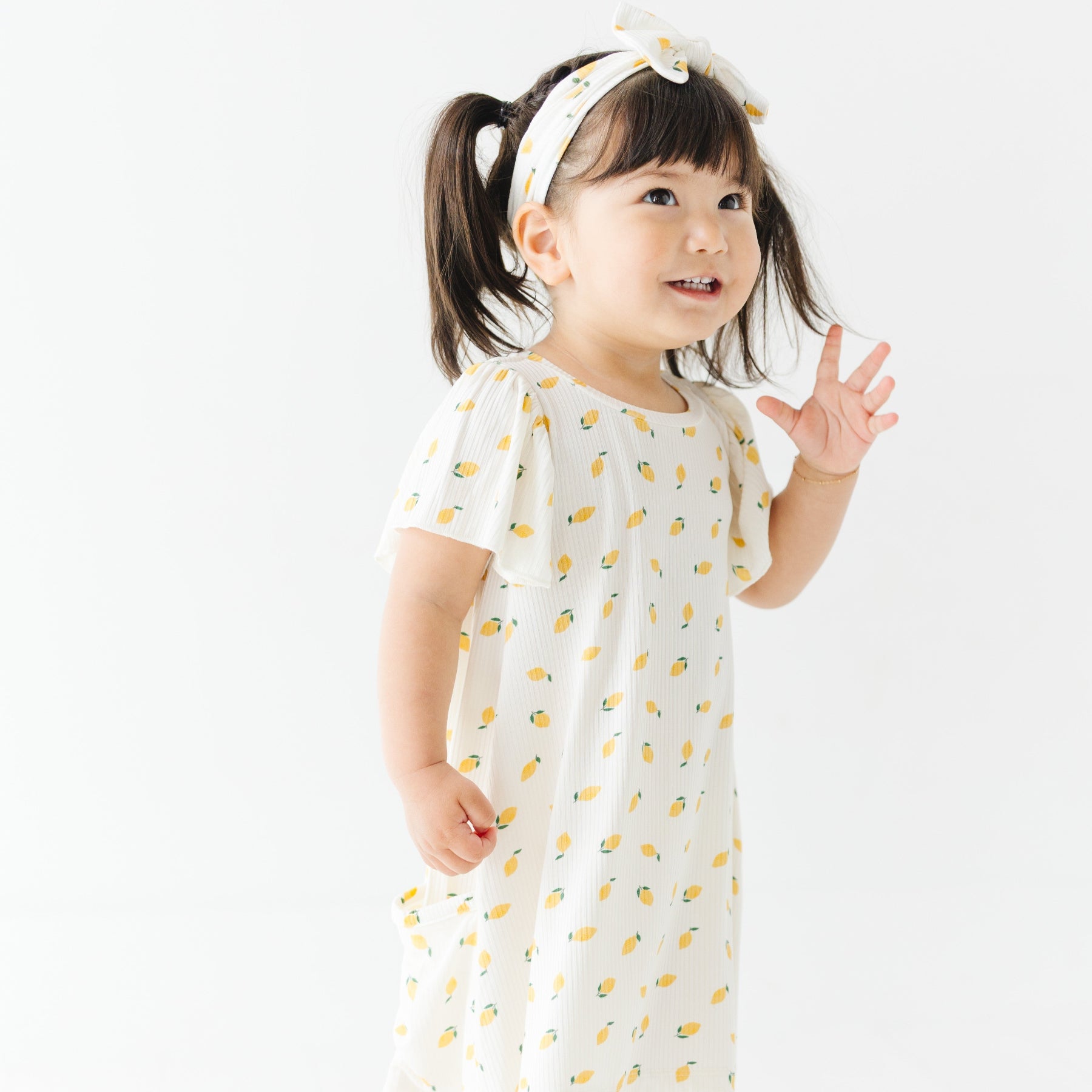 Lemons Small Ribbed Pocket Dress