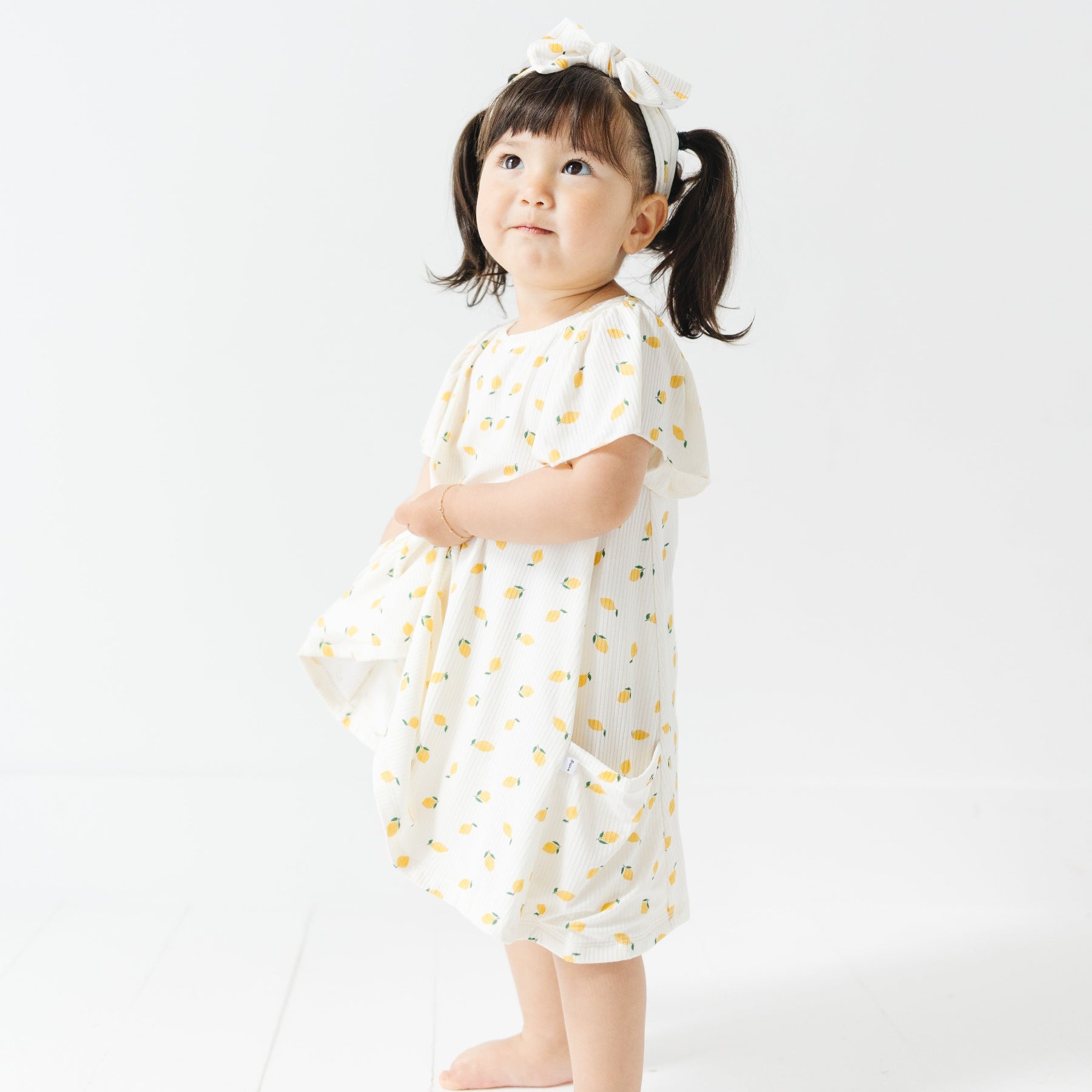 Lemons Small Ribbed Pocket Dress