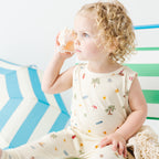 Beach Days Small Ribbed Harem Romper