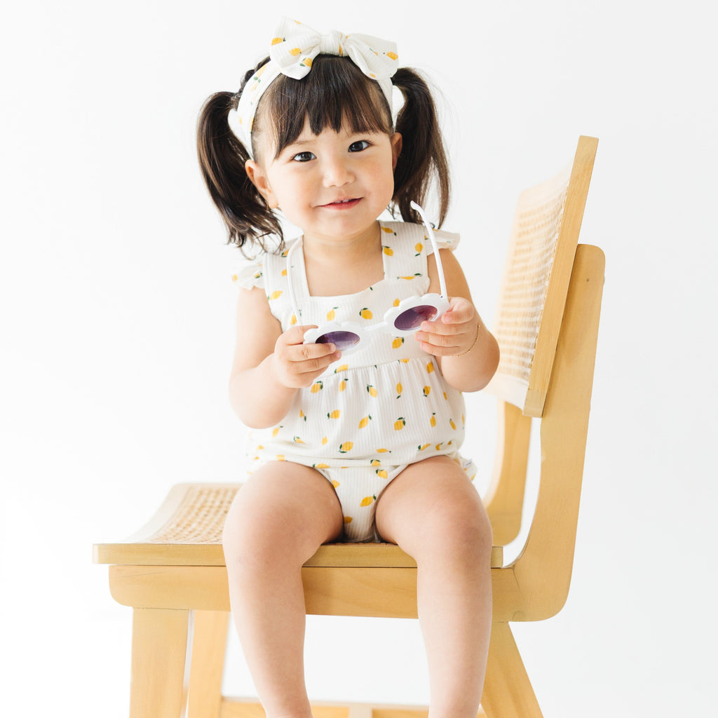 Lemons Small Ribbed Bow