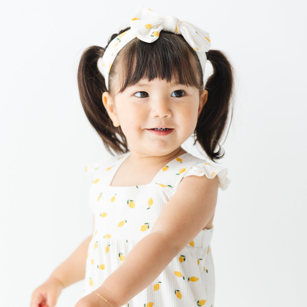 Lemons Small Ribbed Bow