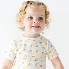 Lemons Small Ribbed Shorts Two-Piece Set