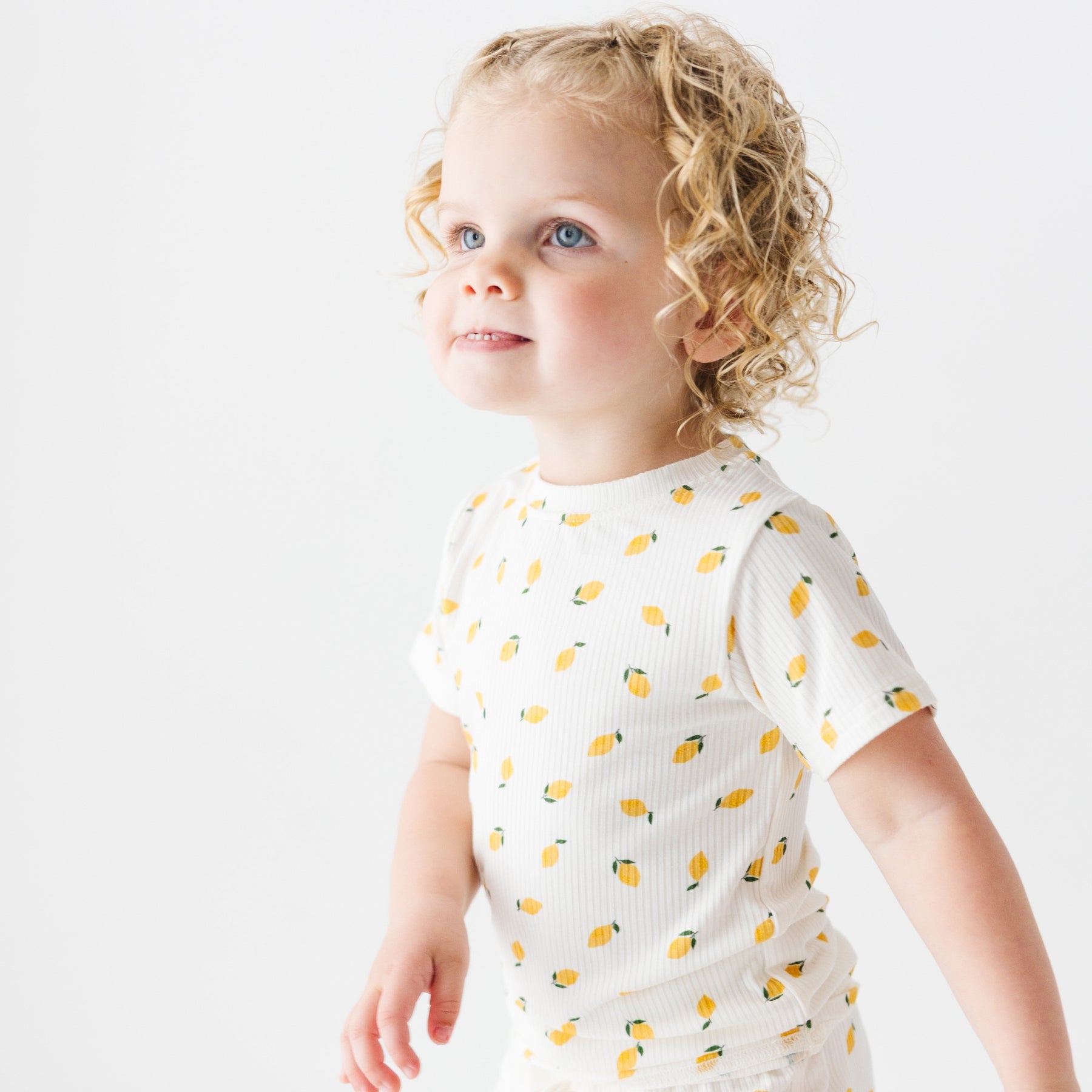 Lemons Small Ribbed Shorts Two-Piece Set