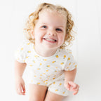 Lemons Small Ribbed Shorts Two-Piece Set