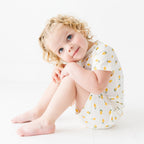 Lemons Small Ribbed Shorts Two-Piece Set