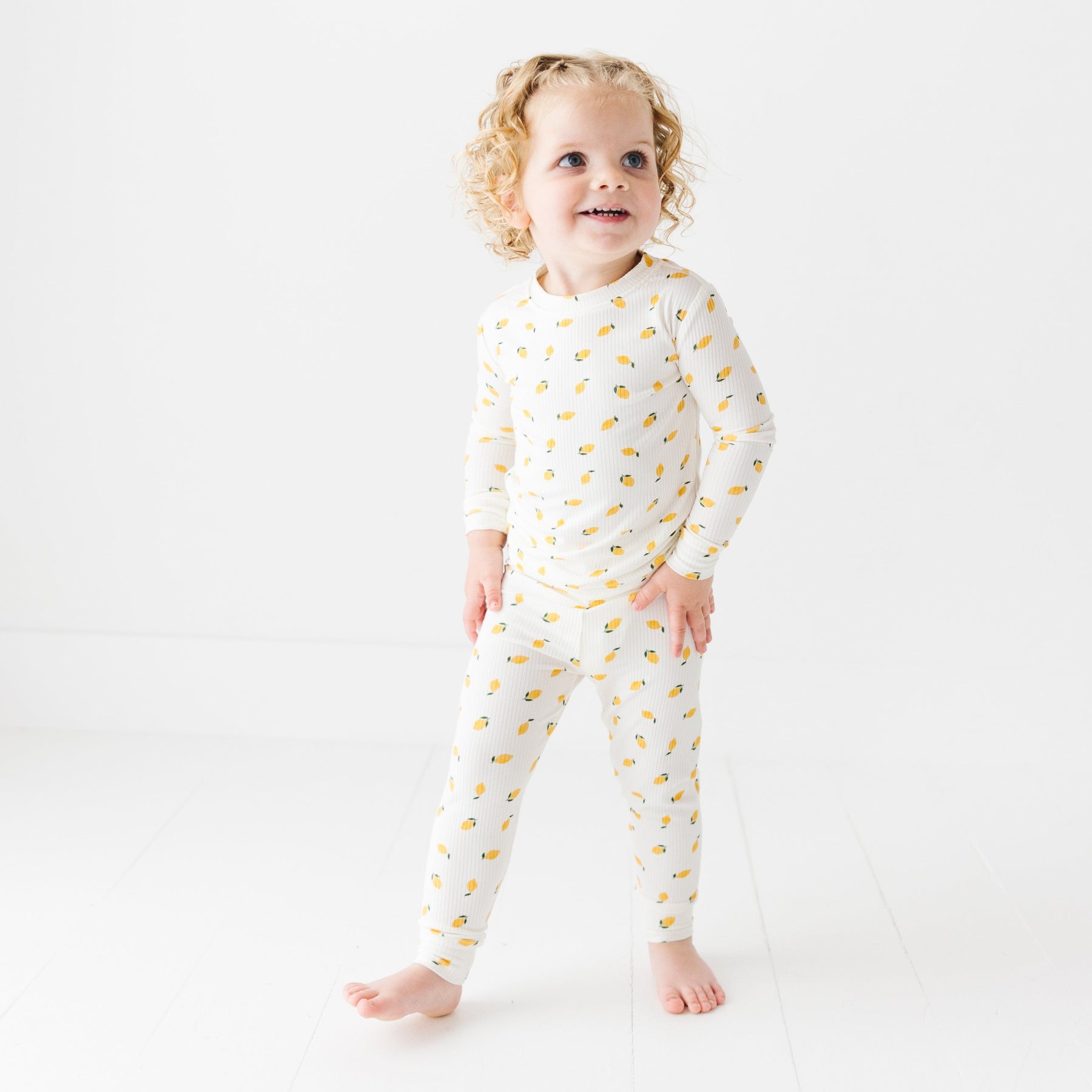 Lemons Small Ribbed Two-Piece Set