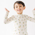 Island Palm Trees Small Ribbed Two-Piece Set