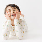 Island Palm Trees Small Ribbed Two-Piece Set