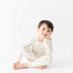 Island Palm Trees Small Ribbed Two-Piece Set