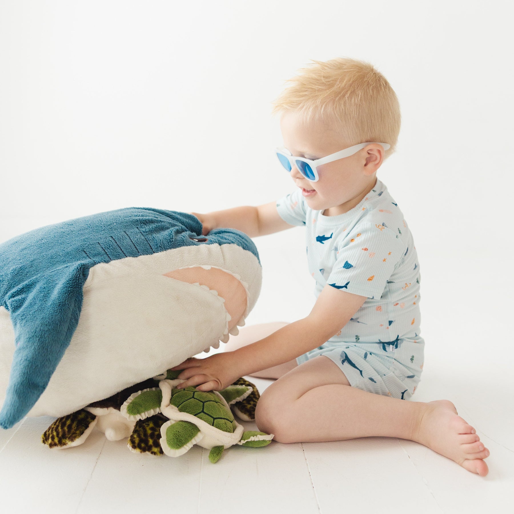 Under The Sea Small Ribbed Shorts Two-Piece Set