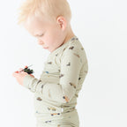 Military Small Ribbed Two-Piece Set