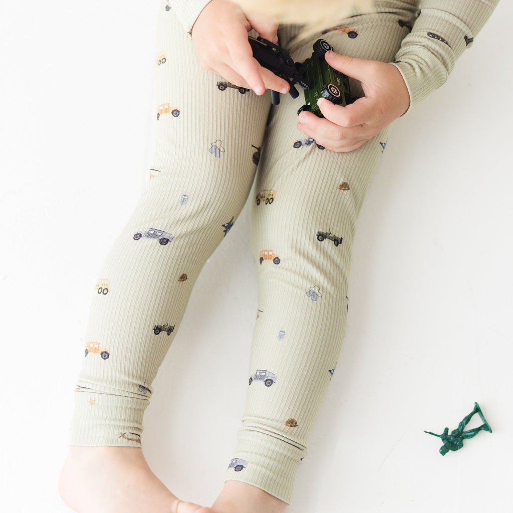 Military Small Ribbed Two-Piece Set