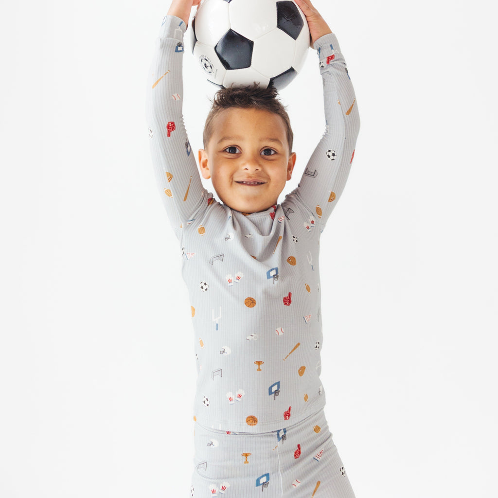 Sports Zone Small Ribbed Two-Piece Set