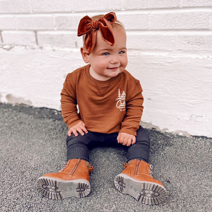 Cabin Pinecone Bamboo French Terry Pullover & Jogger Set