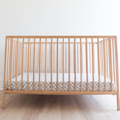 Checkered Lightning Bolt Crib Sheet