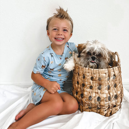 Dogs Shorts Two-Piece Set