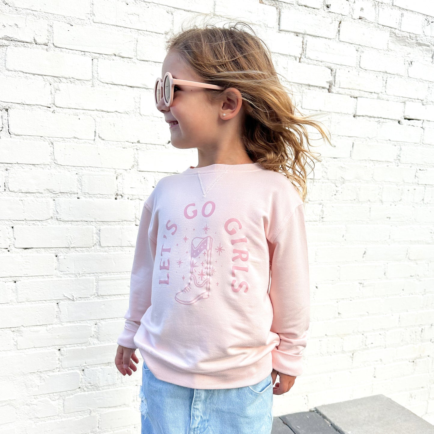 Let's Go Girls French Terry Pullover
