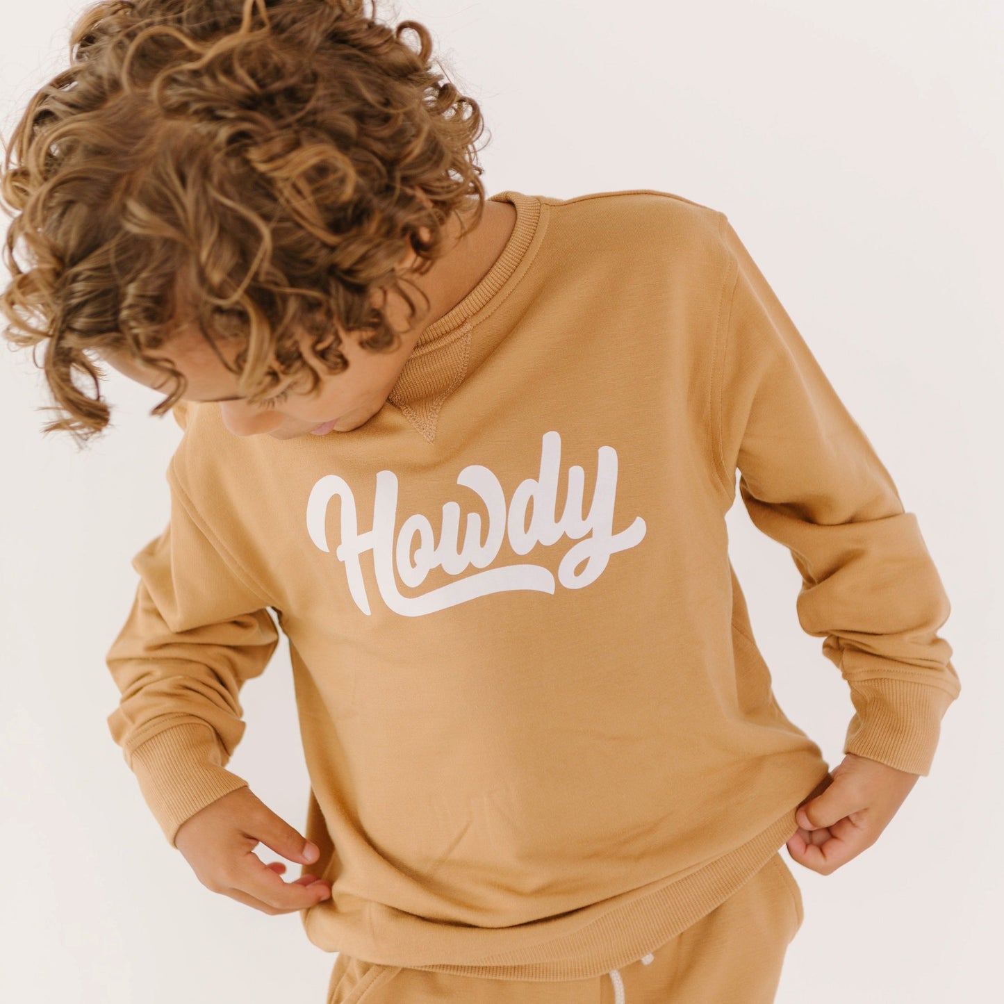Howdy Camel French Terry Pullover