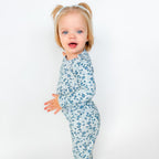 Bluebell Blossoms Small Ribbed Two-Piece Set