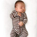 Pinecone Big Stripe Small Ribbed Zip Romper