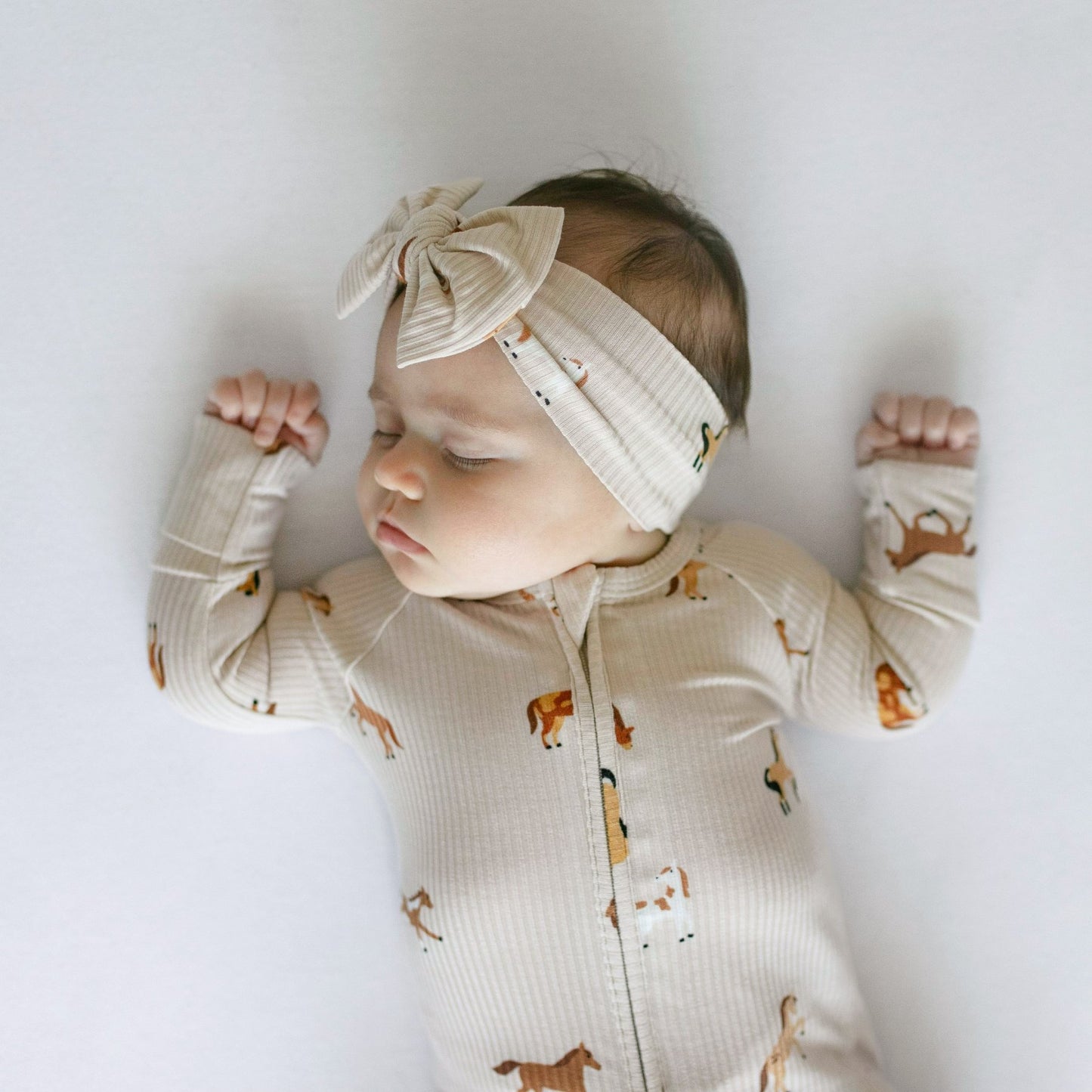 Horses Sleep Sack & Zip Romper Set