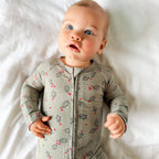 Holly Small Ribbed Zip Romper