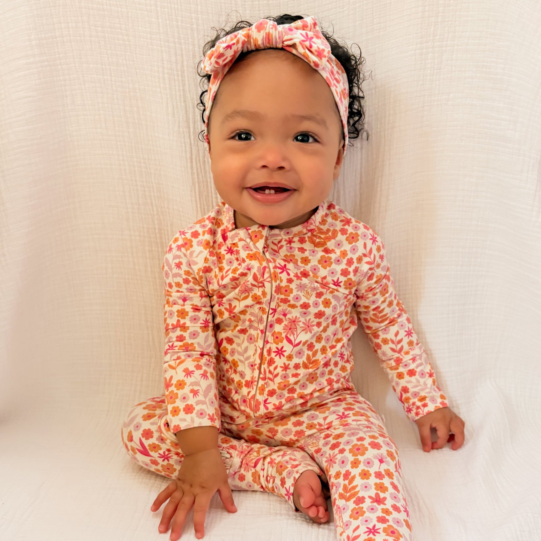 Spring Fields Zip Romper