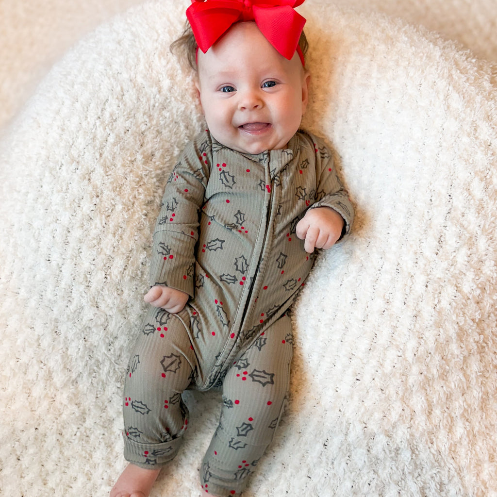 Holly Small Ribbed Zip Romper
