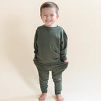 Olive Bamboo French Terry Joggers