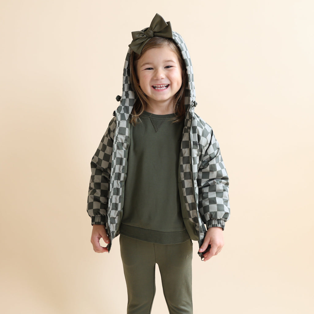 Checkered Puffer Jacket