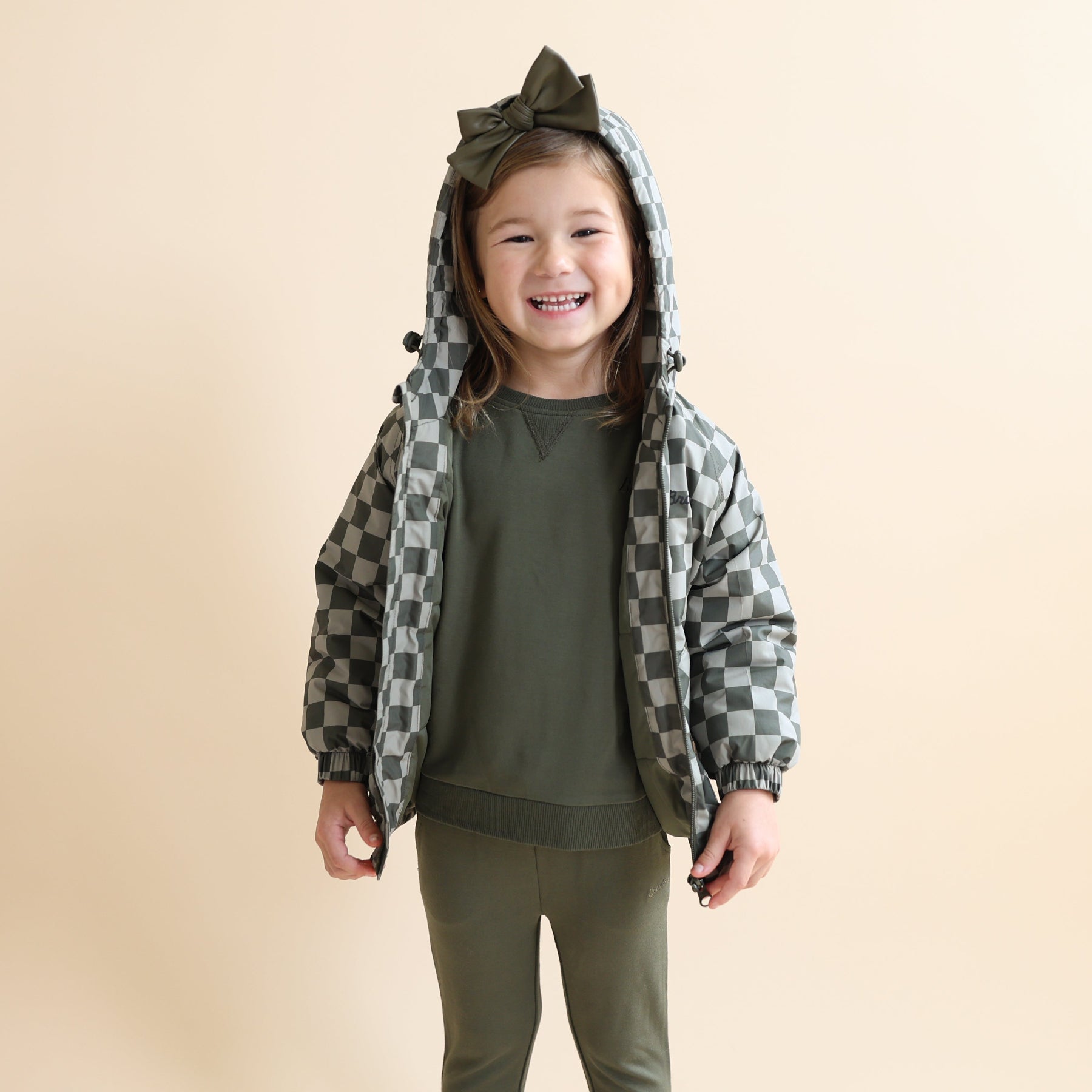 Checkered Puffer Jacket
