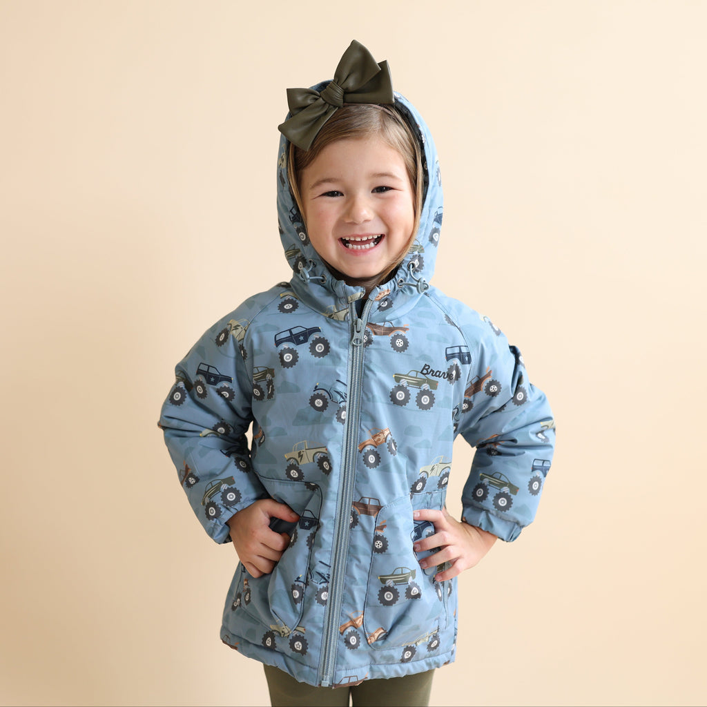 Monster Trucks Puffer Jacket