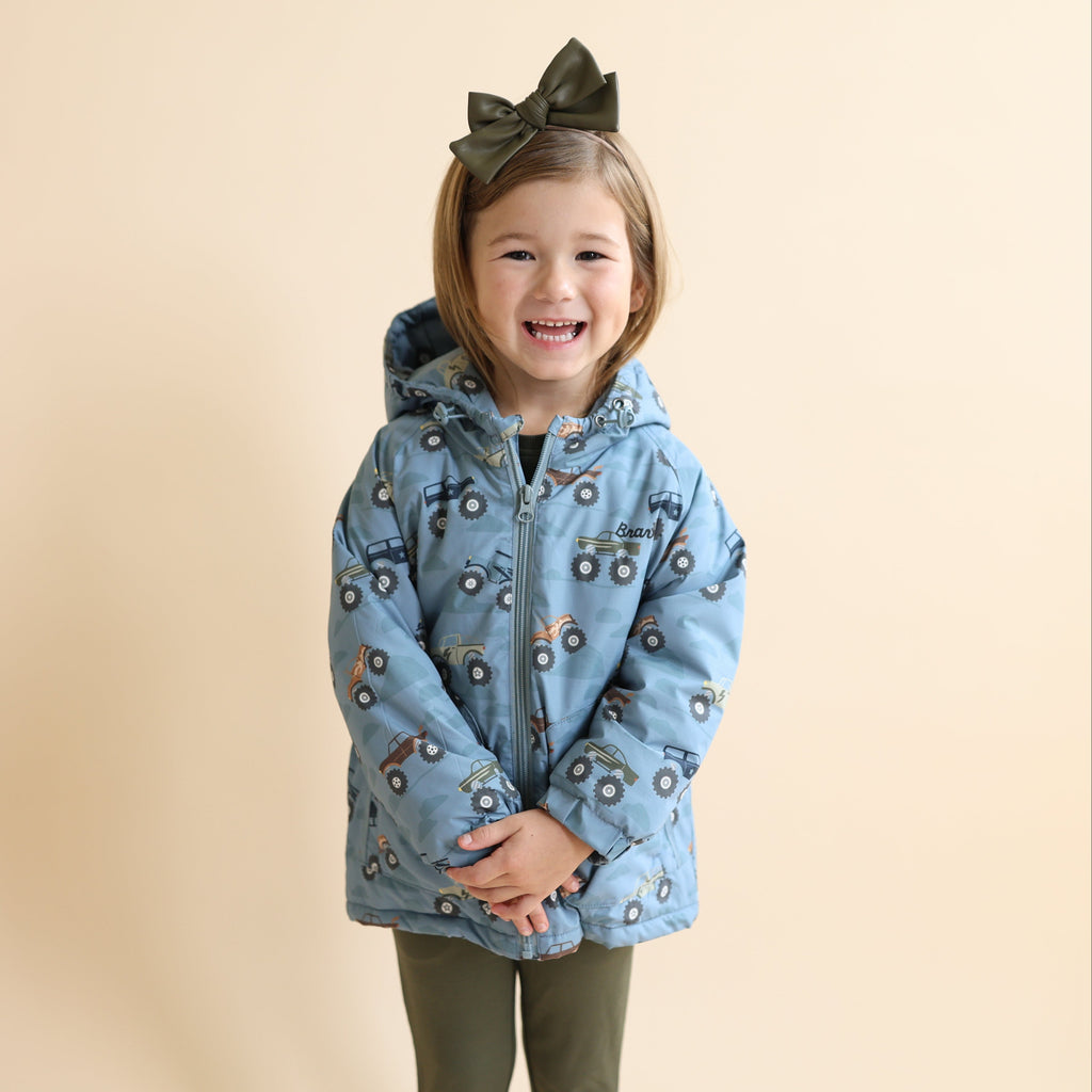 Monster Trucks Puffer Jacket
