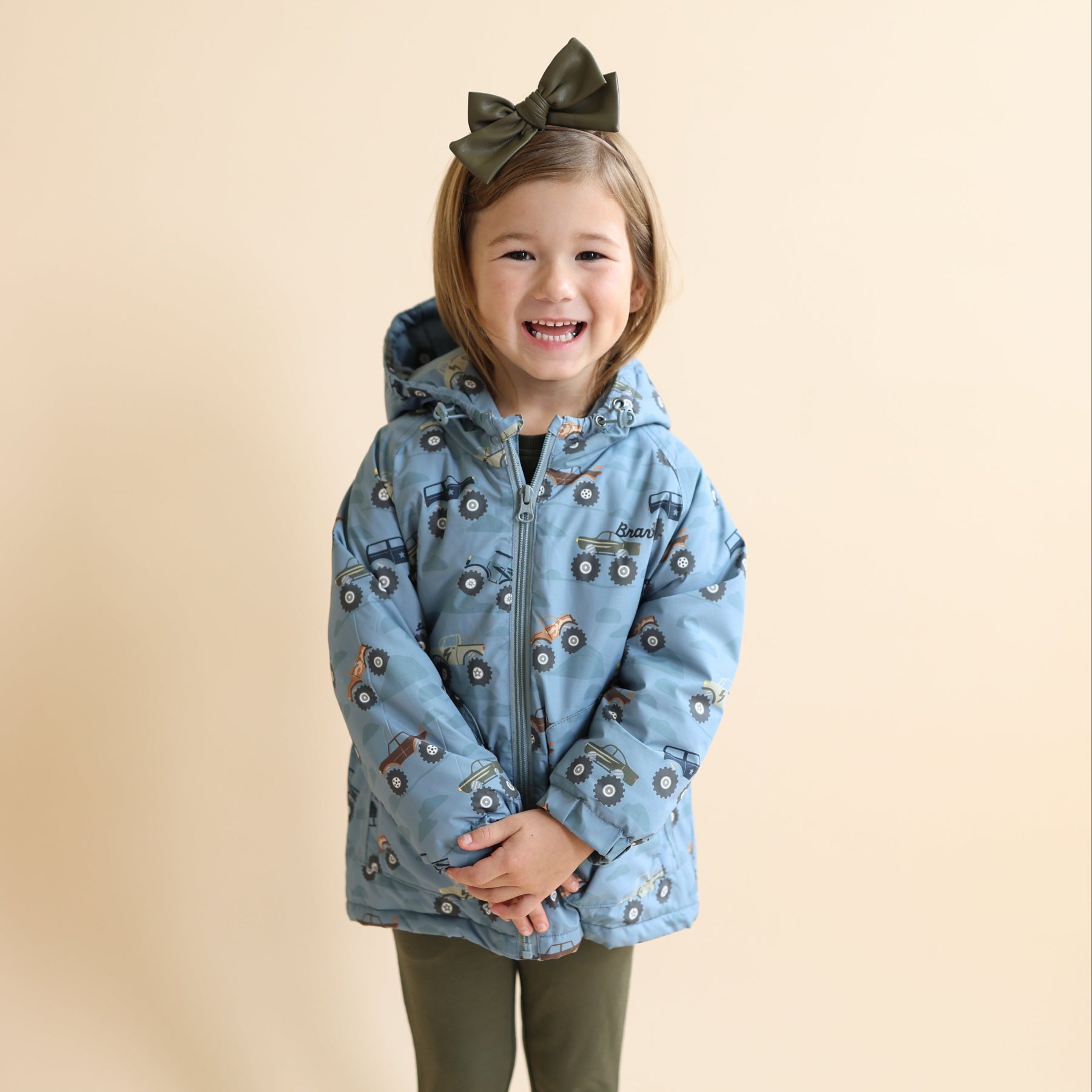 Monster Trucks Puffer Jacket