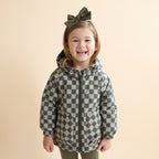Checkered Puffer Jacket